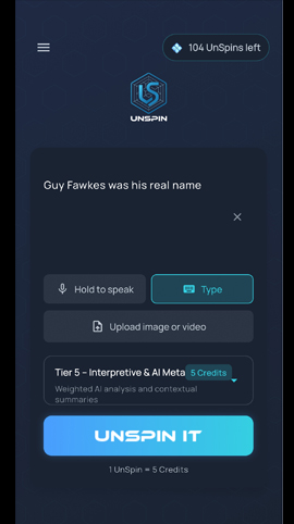 UnSpin - AI Fact Checking Application