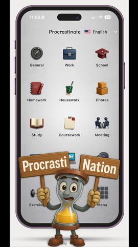 Procrasti Nation - Procrastination Timer